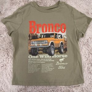 Ford Bronco cropped T-Shirt - Olive Green
